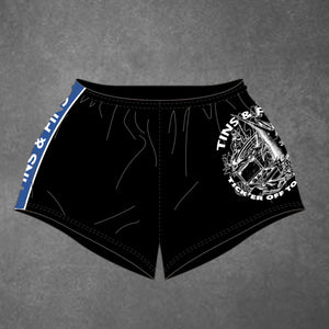 Tins & Fins Footy Shorts - Blue