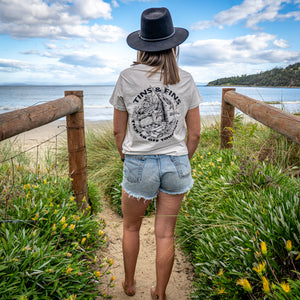 Tin's & Fin's Ladies Tee