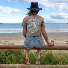 Load image into Gallery viewer, Tin&#39;s &amp; Fin&#39;s ladies crop tee
