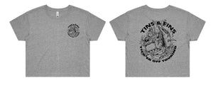 Tin's & Fin's ladies crop tee